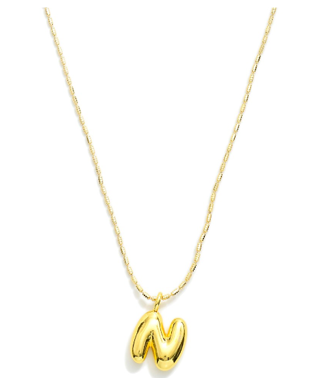 Balloon Initial Pendant