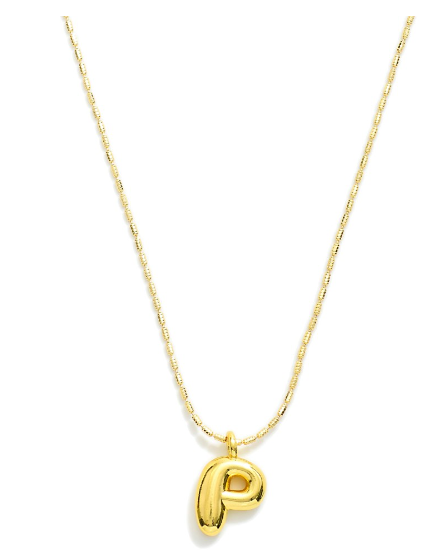 Balloon Initial Pendant