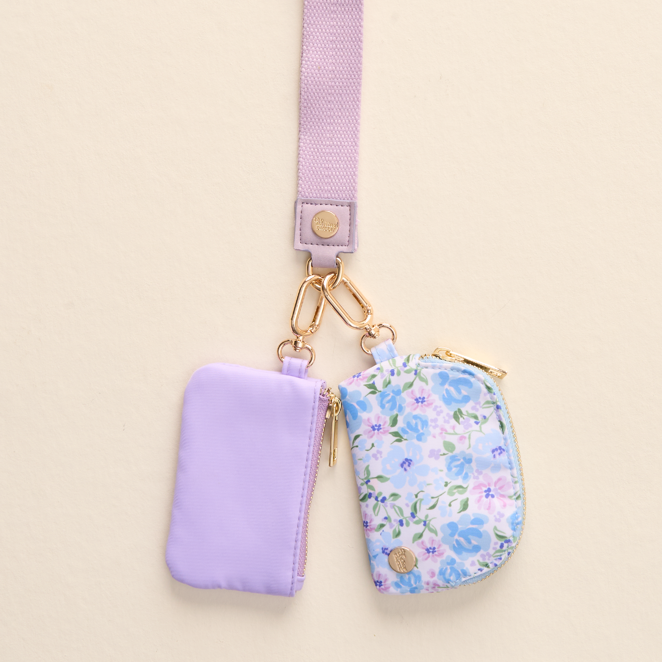 Dynamic Duo Pouch Wristlet-Secret Garden Blue