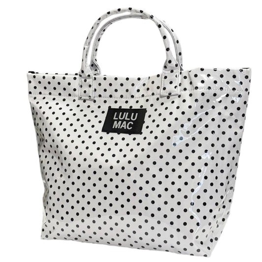 TOTE BAG WHITE/BLACK DOT
