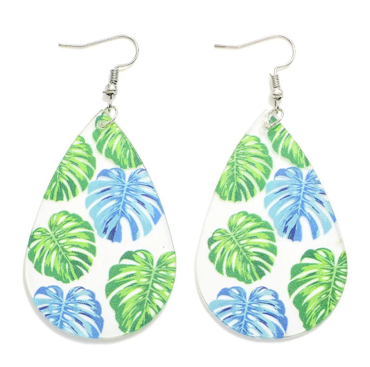 Palm Leaf Earring