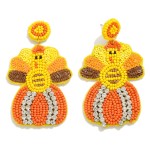 Beaded Turkey Earrings