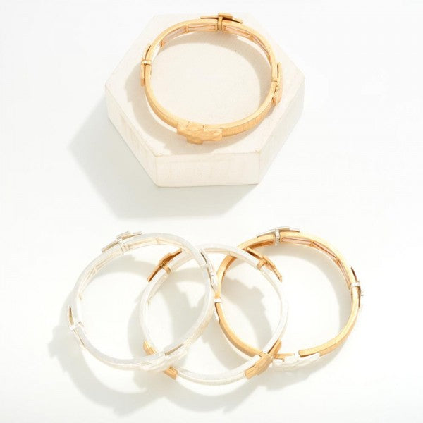 Cross Stretch Bangle